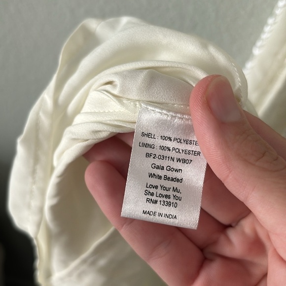 Show Me Your Mumu Gala Gown in White Beaded NWT - Picture 9 of 10